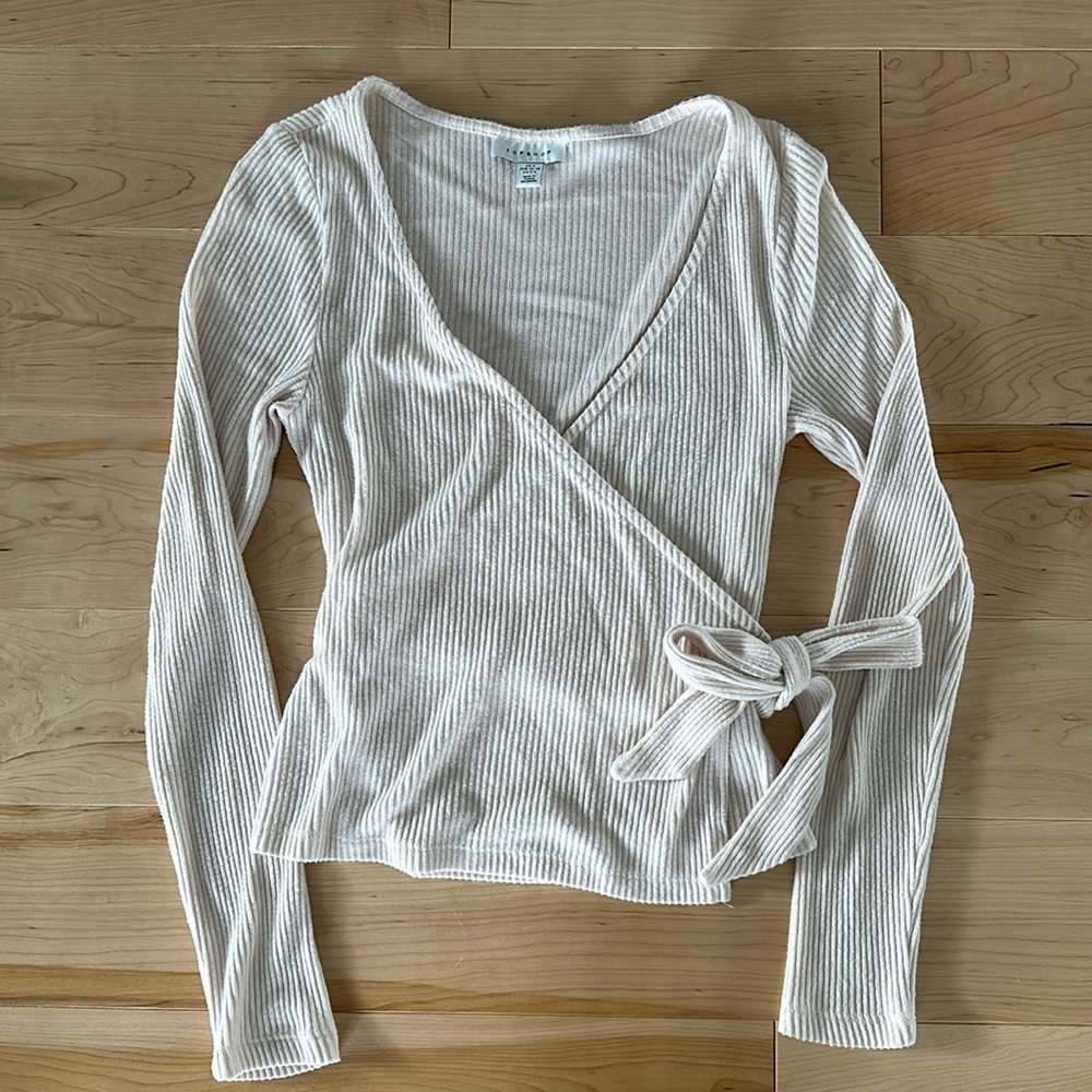 Topshop Wrap Sweater